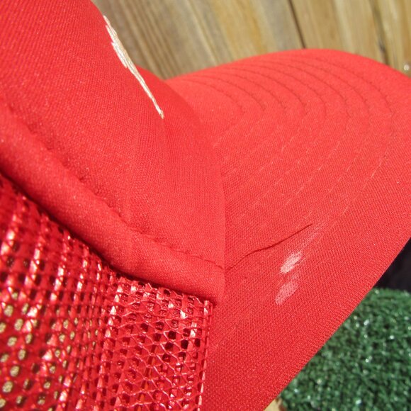 Vintage New Hampshire Loon Bird Red Snapback Baseball Hat Trucker Cap - Picture 6 of 9